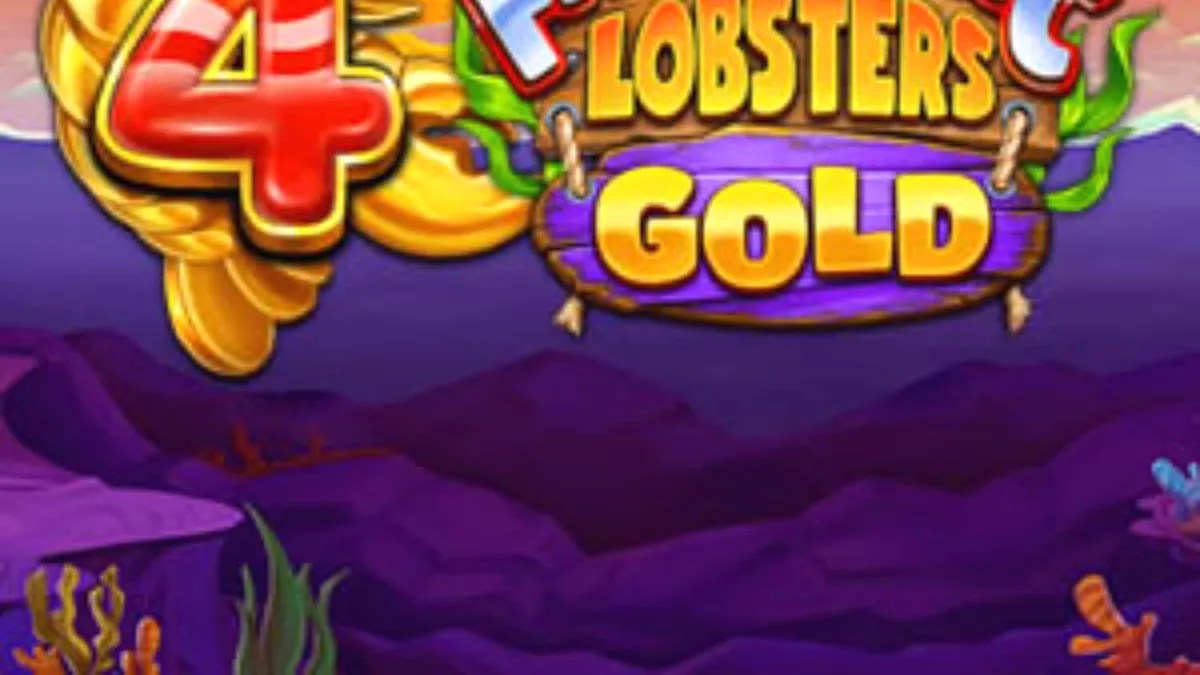 Tampilan visual slot 4 Fantastic Lobsters Gold dengan tema bawah laut yang penuh warna